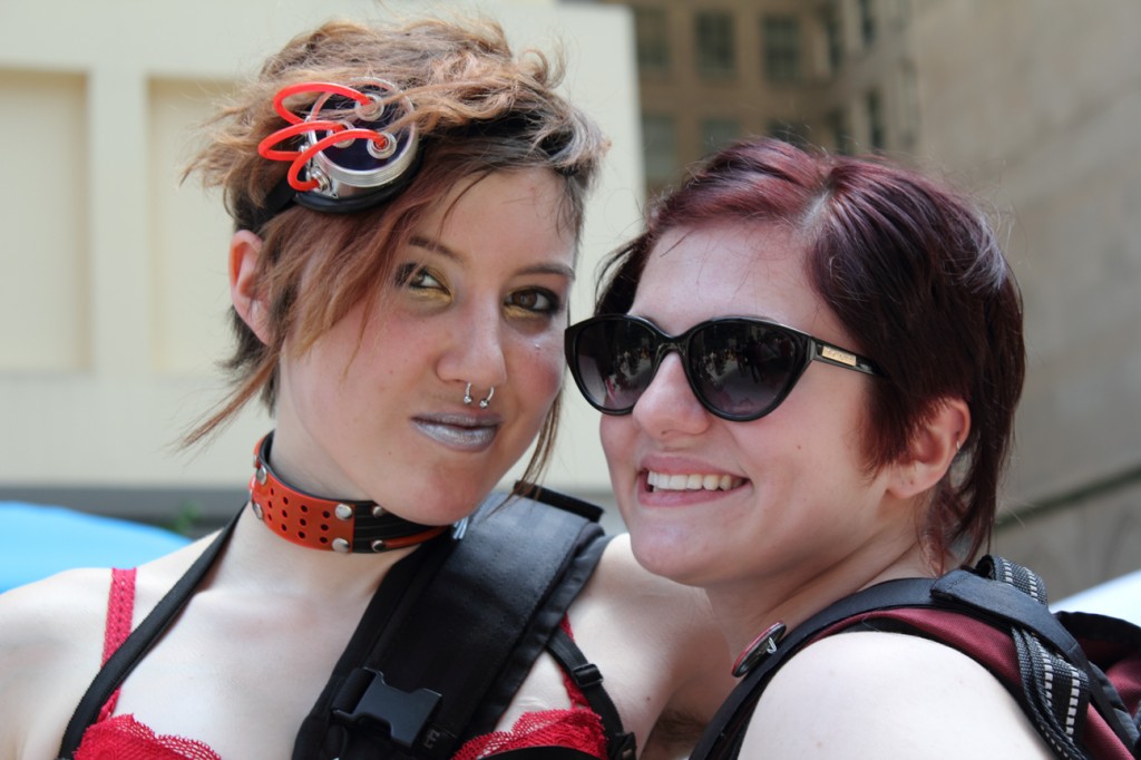 Demonstrators at Slutwalk Chicago